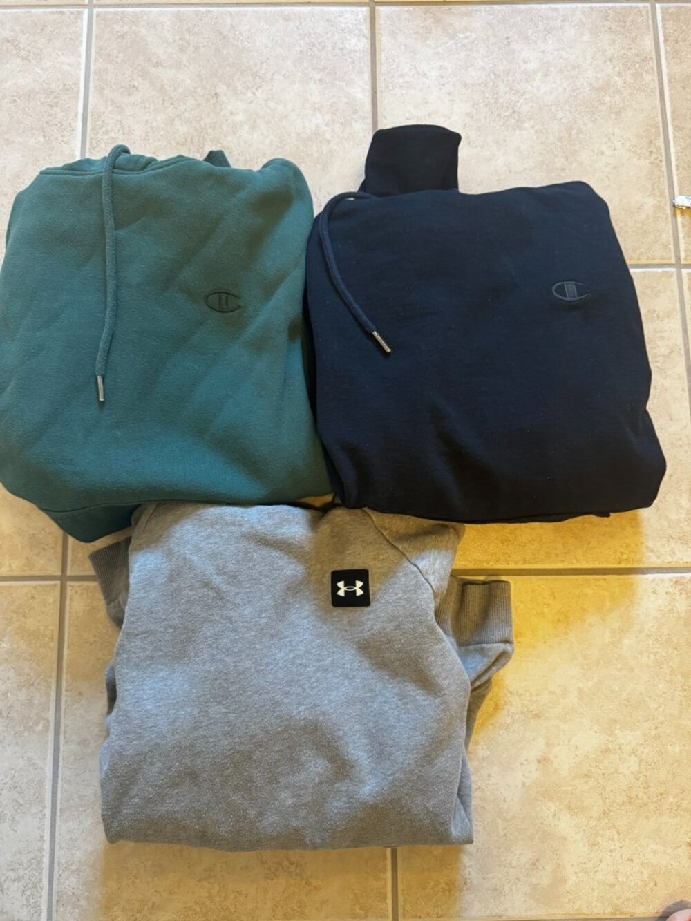 Bundle of 3 Men's Champion Hoodie Sweatshirts Sz S
